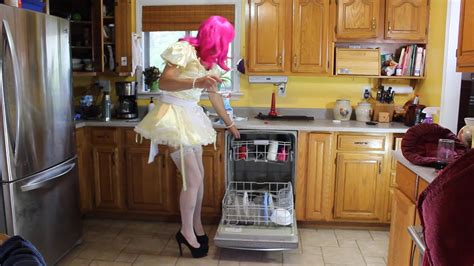 crossdresser maids|Saturday chores crossdressing in my maid dress .